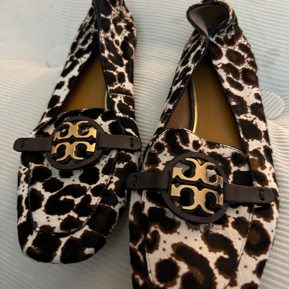 Tory Burch Shoes - Tory Burch Animal Print Loafers with Black Accents 5.5 calf hair leather